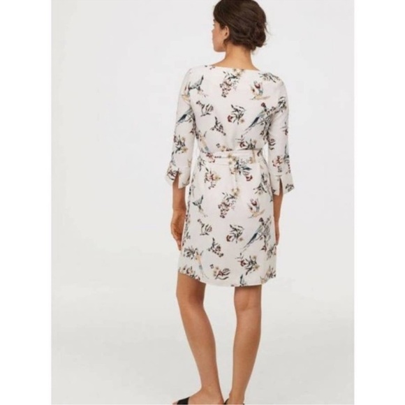 NWT-H&M Flower & HummingBird Dress Size 0 - Picture 2 of 11